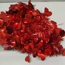 Valentines Day Red Garland Decorations,50Ft Glitter Tinsel Heart Garlands Decor for Tree Mantle Bedroom Office Classroom Party Indoor Outdoor Holiday Home