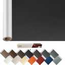 ILOFRI Leather Repair Patch 60x17 inch, Self Adhesive Cuttable Tape for Furniture, Vinyl Repair Kit for Car Seats, Chair, Upholstery, Couch, Sofa, Boat Seats - Dark Black