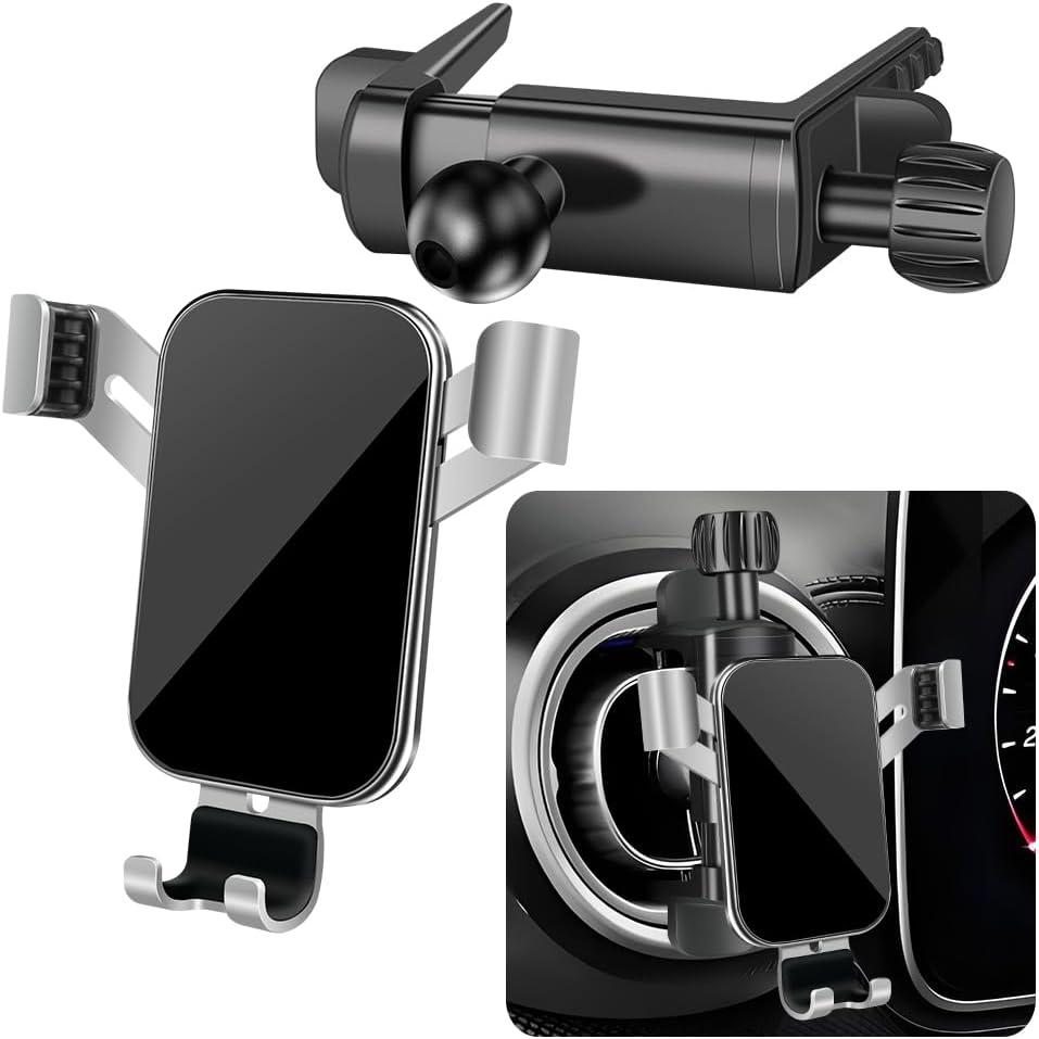 Car Phone Mount for Mazda MX-5 Miata 1999-2025，Mazda 6 2003-2013，Mazda 3 2004-2013，CX-7 2007-2012 Auto Interior Accessories Circular Air Vent Cellphone Holder Screen Stand Mobile Cradle Accessory