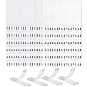 Large Picture Hanging Strips Heavy Duty,32-Pairs(64 Strips) Sticky Picture Hangers for Walls Hanging Without Nail,Damage Free No Nails Refill Adhesive Poster Frame Mounting,White