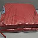 Outdoor Chair Cushions 16 x 17 Inch Water Resistant Patio Chair Cushions with Tie 3 Year Color Fastness Thick Outdoor Seat Cushion for Garden Lawn Patio Furniture Burgundy Red Set of 2