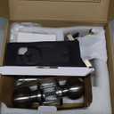 Ulecoce Fingerprint Keypad Deadbolt with Handle Set, Keyless Entry Door Lock, Door Locks for Front Door Lock Set, App Control, Auto Locking, Easy to Install, Satin Nickel