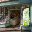 Lemonade Feather Flag for Business Advertising 6 FT Swooper Flag for Storefronts Retailers Shops Food Trucks Events and Fairs (Flagpole Not Included)