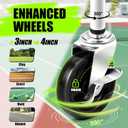 Angooni Professional Tennis Cart with Silent PU Wheels - 2 Capacity Choices (240 Balls) - Sturdy, Lightweight & Portable Storage for Practice and Matches