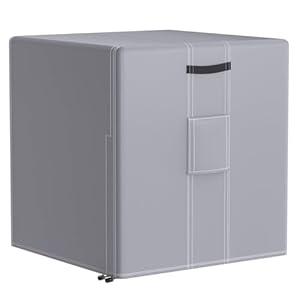 BROSYDA Central Large Air Conditioner Cover for Outside Units, Waterproof & Windproof Outdoor AC Units Cover Gray (26"x26"x32" Inch)