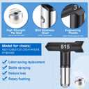 Zhengmy 12 Pcs Airless Paint Sprayer Tips Reversible Spray Tips Nozzles Tip Paint for Airless Sprayer Gun House Painting Fences(109, 111, 209, 211, 311, 315, 411, 415, 515, 517)