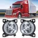 Fog Lights Assembly fit for Peterbilt 579(2013-2022), Peterbilt 587(2013-2022), Kenworth T660(2013-2021) Fog Lamp Driver and Passenger Side Semi Truck