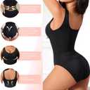 Women Shapewear Bodysuit Body Suit Tummy Control Seamless Body Shaper Tank Tops Bodysuit Butt Lifting Shapewear (Medium)