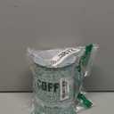 Amici Home Small Coffee Canister, 42 oz Metal Tin with Handle Lid - Rustic & Cottage Home Storage Jar with Typography Design for Beans or Grounds, Farmhouse Kitchen Decor - Great Coffee Bar Decor