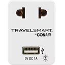 Travel Smart by ConairADAPTER with USB Port - No./So. America, Australia, Caribbean, Japan & New Zealand