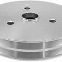 Short Water Pump Crankshaft Pulley Double Groove SWP For Chevy SBC 283 305 327 350 383 400 1955-1968 Polished Aluminum