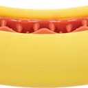 Barkbox Treat Meat Hot Dog Dog Toy | Bacon-Scented Rubber Chew Toy for Medium Dogs | Durable Dog Toys for Aggressive Chewers & Puppy Teething Toys