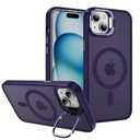 2 x Hitaoyou Translucent Matte Camera Kickstand Case for iPhone 13, Compatible with Magsafe