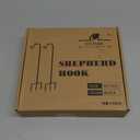 EXCMARK 2 Pack Shepherd Hook Adjustable Height 31/24/16 1/2 inch Thick Use at Weddings, Hanging Solar Lights, Lanterns, Bird Feeders, Metal Hanger Hook (Black, 31 inch). U.S. Patent.