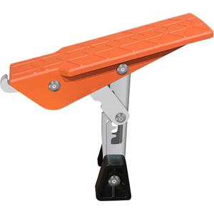Car Door Step, Universal Vehicle Latch Step for Car Roof Access, 4 Gears Folding Stand Pedal with Both Feet, Fits Most SUV, Truck (Orange)