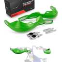 JFG RACING Motorcycyle Hand Guards,7/8" and 1 1/8" Handlebar Dirt Bike Handguards Accessories Universal for KX KXF KLX 110 250 300 450 Dirt Pit Bike ATV Electric Dirtbike Motocross Enduro-Green