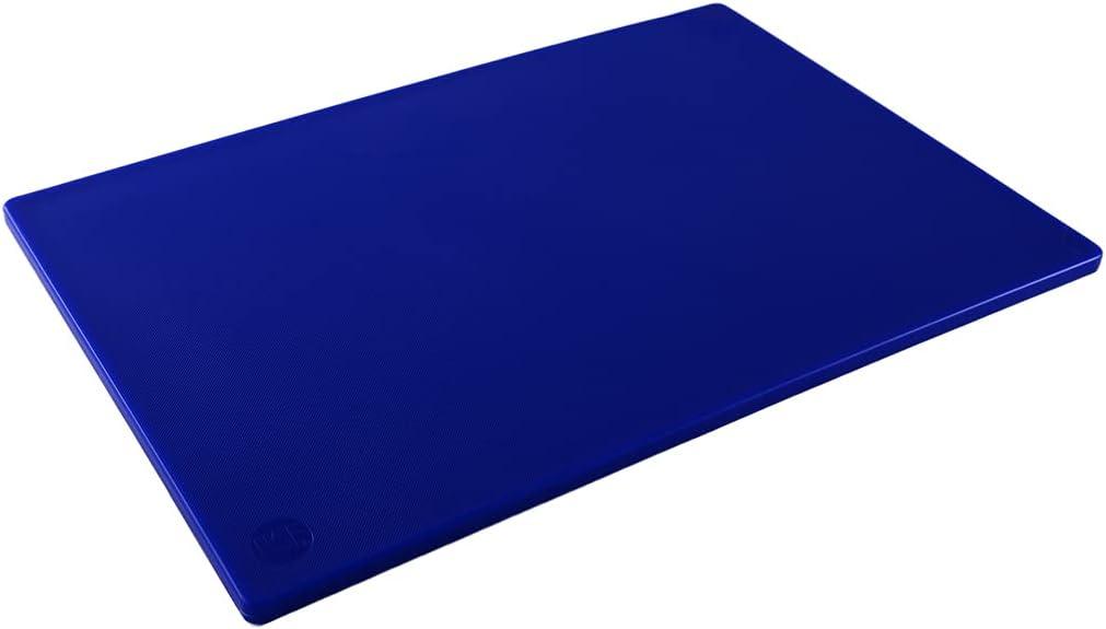 CAC China CBPH-1824BL NSF Listed BPA Free HACCP Color-Coded Cutting Board 24x18x1/2 Blue