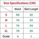Women's High-Waisted Tummy Control Skort - Flowy Ruffled Skirt with Built-in Shorts (Black) S