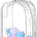 Mity Rain 2PCS 3.5 Inch Clear Figure Display Bag With Keychain For Sonny Baby, Blind Box Display Case, Great Carrying Case Gift For Mini Figure/Doll Collectors