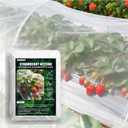 Garden Netting for Strawberry Plants,6.5'x10' HDPE Fine Strawberry Bird Netting for Raised Bed Row Cover Screen Mesh Net,Protecting Plant Mesh Cover for Fruit Tree Vegetable Flowers (6.5'x10')