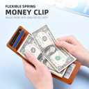 Zitahli Wallet for Men-6 Slots ID Window-Mens Wallets-Slim Wallet Classic Spring Money Clip RFID Blocking-Gift for Men