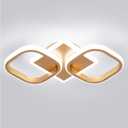 ElDISUNY Modern Ceiling Lights LED 30W Black Elegant Square Lamp LED Ceiling Lights Fixture for Hallway Office Kitchen Living Room Bedroom Dining Room -30w Cool White 6000K (Gold)