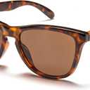 Retro Square Big Sunglasses for Women & Men Trendy Oversized Classic Shades with UV400 Protection Unisex Frame (Tortoise Shell)