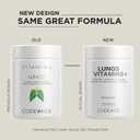 Codeage Lungs Vitamins, A, C, D, E, B6, Milk Thistle Lung Supplement, Zinc & Magnesium, Cordyceps, Reishi, Chaga, Poria, Tylophora, Ginger, Peppermint Leaf Organic Herb Cleanse - Non-GMO - 90 Capsules