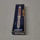 Conair Double Ceramic 1-1/4 Inch Curling Iron, 1.25-Inch Barrel Creates Loose Curls, Hair Curler for Use on Medium and Long Hair, White (White/Rose Gold)