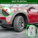 Fender Flares Mud Flaps Compatible with 2022-2025 Ford Maverick Wheel Guards Splash Guards Replacement for 22-25 Ford Maverick Accessories