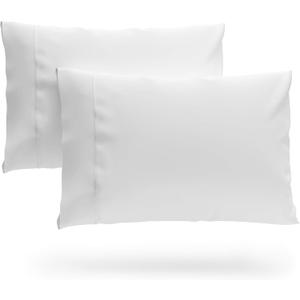 Cosy House Collection Premium Rayon Derived from Bamboo Pillowcase Set of 2 - Ultra Soft, Cooling & Breathable Bedding (King, White)