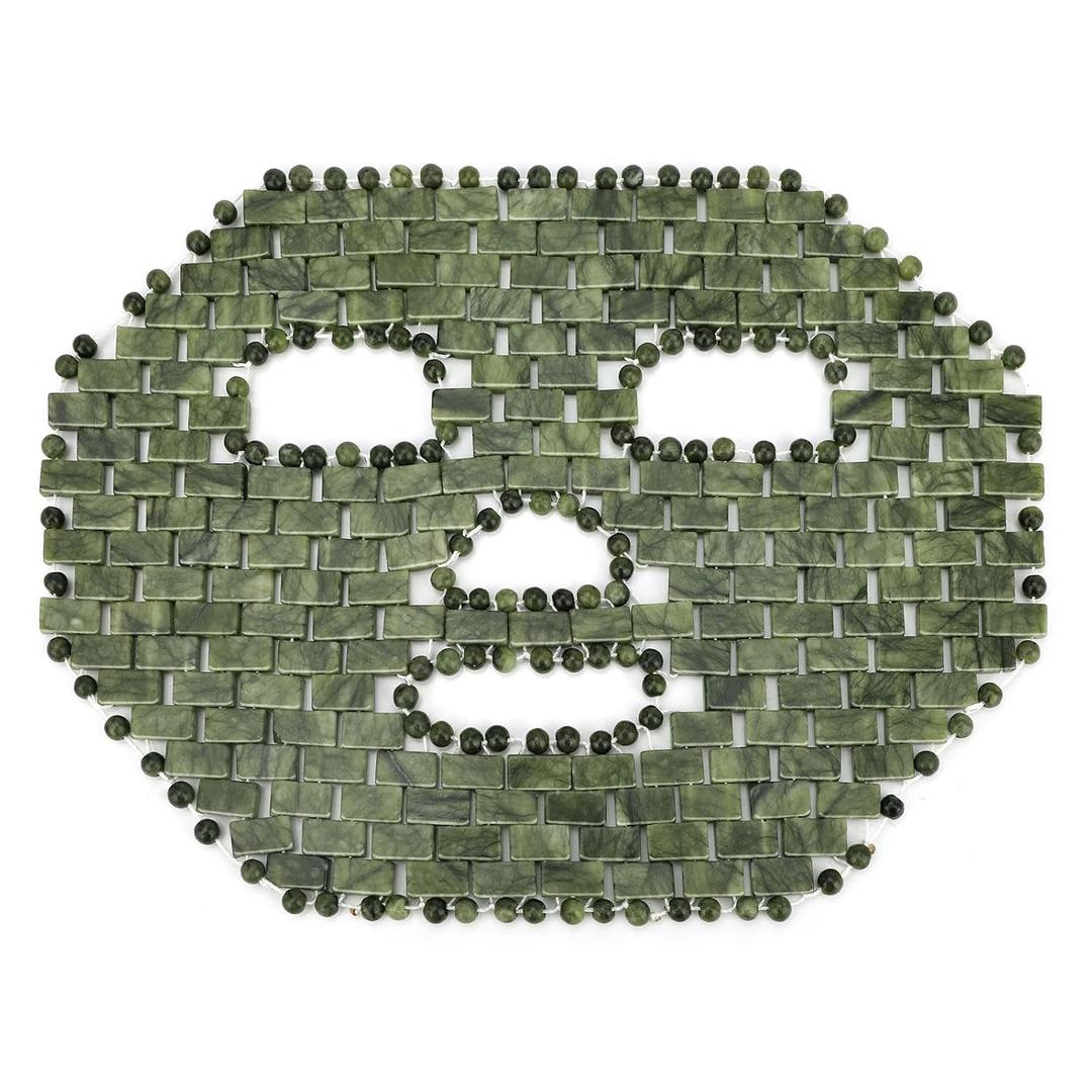 Gemshan Jade Mask,100% Natural Stone Facial Mask for SPA Skincare Beauty Tools for Puffy Eyes Dark Circles