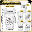 Patelai 60 Set 16oz Black Bow Graduation Cups Bulk Coquette Disposable Plastic Cups with Lids and Straws Black Graduation Decorations 2026 Congrats Grad Party Tableware for Drinks Beer Cocktails