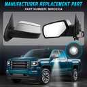 Side View Mirror Compatible with Chevy Silverado/GMC Sierra 1500 2014-2018, 10 Pins Driver Side Mirrors for 2015-2019 Silverado/Sierra 2500HD 3500HD with Puddle & Signal Light, Heated Power Glass