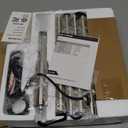 Floor Lamp Simple Design with White Shade, Small Tall Lamps for Living Room Bedroom Office Dining Room Kitchen, Sliver Pole Lamp-Sliver