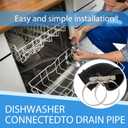 WD24X33918 Dishwasher Circulation Pump to Sump Elbow Hose Kit with Clamps, Leak-Proof Replacement Compatible with GE WD08X23476 WD19X25700 WD19X25460 Suitable for Kitchen Dishwasher Repair