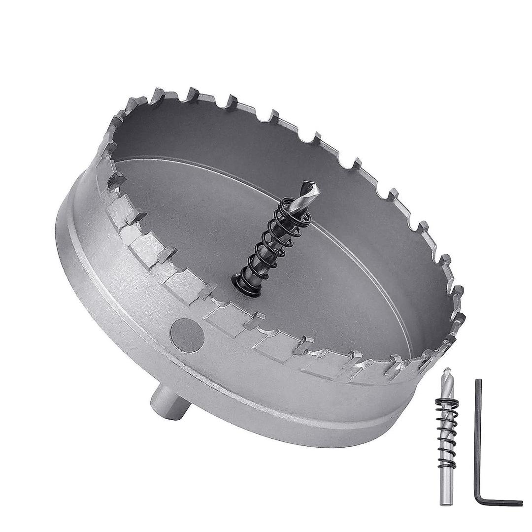 165mm (6.5 inch) Metal Steel Hole Saw with 2 Drill Bits, Hole Cutter for Thick Metal,Stainless Steel,Iron and Wood (165mm (6.5 inch))