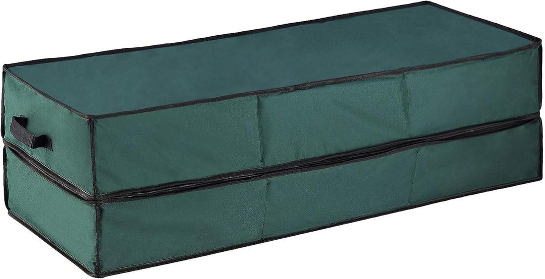 Rolling Wrapping Paper Organizer - Portable Gift Wrap Station with Storage and Organization for Holiday Gift Bags and Ribbons by Elf Stor (Green)
 40" x 12" ( Green )