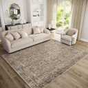 Washable Rugs for Living Room: 5x7 Area Rugs for Bedroom Ultral Soft Non-Slip Stain Resistant Vintage Boho Large Carpet for High-Traffic Dining Room - Farmhouse Decor