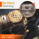 Heavy Duty Oven Liners for Bottom of Oven, Non Stick Teflon Liners for Electric or Gas Ranges, Reusable Mats for Electric Gas Microwave or Grill, BPA & PFOA Free Spill Guard, Kitchen Accessory