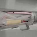 Wooden Vanity Set for Kids, Pretend Play Toddler Makeup Vanity Table Toys with 360 Rotatable Mirror, Beauty Salon Set Includes Makeup Accessories, Little Girls Gift Age 3+ (Pink)