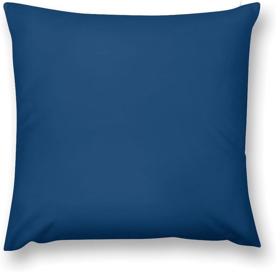 Midnight Blue Throw Pillow Covers Decorative 20x20 for Couch Sofa Personalized Pillow Covers Farmhouse Cushion Case Cover with Zipper Custom Gifts for Girls Mom Women Kids (Style-19)
