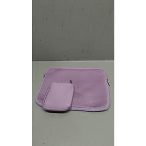 Laptop Case 13.3 inch, 13-13.3 inch Laptop Sleeve Bag Compatible with MacBook Air/Pro 13 / Pro 14, HP Dell ASUS Lenovo Notebook, Neoprene Computer Sleeve Bag with Small Case, Pink