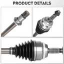 NEW Right Front CV Axle Shaft Assembly fits for Toyota Camry 2002-2009 2.4L (NOT for Hybrid Models), for Highlander 2001-2007 2.4L FWD, for Solara 2004-2008 2.4L, Passenger Side, for 66-5247