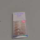 BTArtbox Press On Nails Almond - Medium Cat Eye French Tip Nails with Glue for Daily Nail Art, Fake Nail Extensions In 16 Sizes - 32 Nail Kit, Liquid Radiance