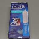 Ontel Miracle Smile Water Flosser for Teeth&Gum Health, Unique H-Shaped Flossing Head&4 Water Jets, Cordless Water Flosser Features 360 Cleaning&3 Pressure Modes, USB Rechargeable Dental Floss, White