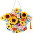 Graduation Wreath for Door Sunflower Graduation Decoration 2026 Floral Wreath Hanging Decor for Front Door Porch Window Wall College High School Ceremony Party Supplies