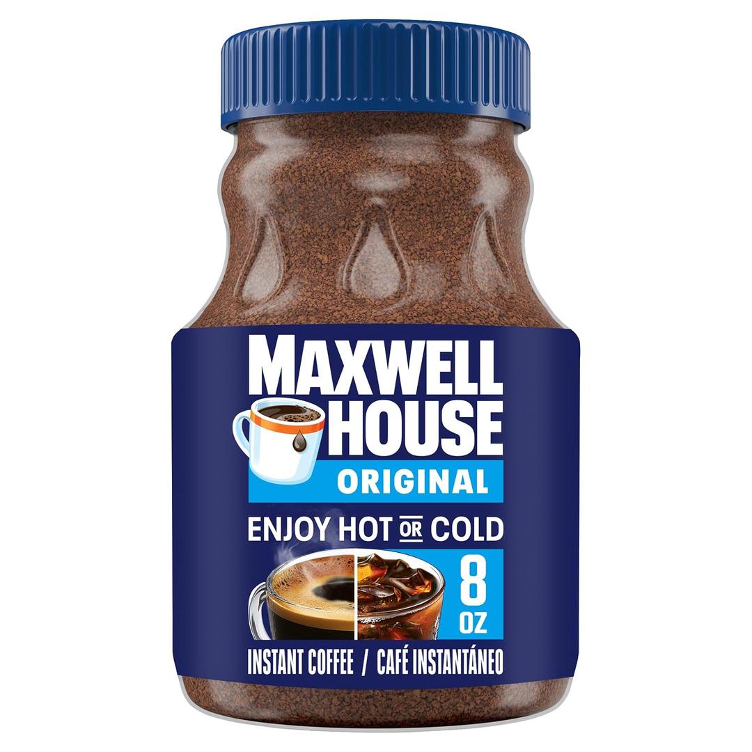 Maxwell House Original Roast Instant Coffee, 8 oz Jar (EXP 07/26/27)