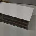 BAYKA White Floating Shelves for Wall, 22.5 inches Wall Mounted Rustic Wood Shelves for Bathroom, Bedroom, Living Room, Floating Shelves for Books/Storage/Decor (Set of 3) (C. White - Modern Minimalist Style)