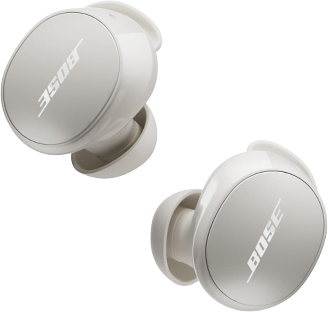 Bose Quiet Comfort Earbuds - True Wireless Bluetooth Earbuds with Active Noise Cancellation and Mic, USB-C Charging, IPX4 Rating, Up to 8.5 Hours of Playtime, White